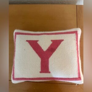 Jonathan Adler Letter Y Baby Pillow